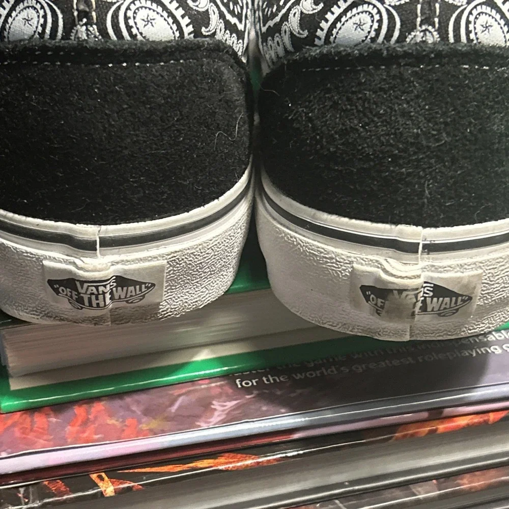 Vans Black And White Skulls And Paisley Collab 9.5 Men's CLEAN - Picture 4 of 13